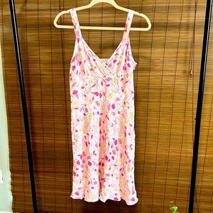 Pretty in pink floral summer dress